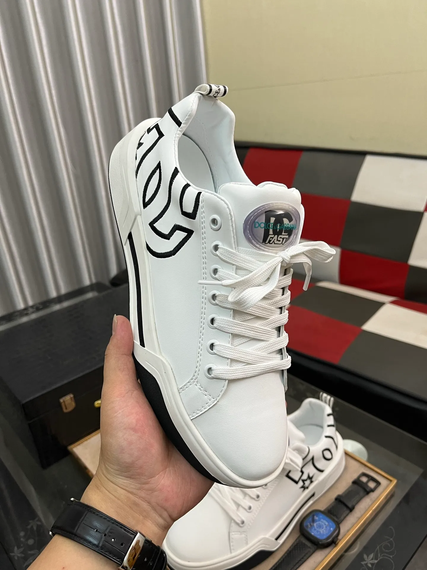 Men's shoes 💰480⌚️⌚️【DG～】Couple casual shoes 2025z cabinet simultaneous sale 🔶Size: 35-46, 🔜The upper is made of multi-material splicing ➕Genuine leather lining, comfortable and breathable, sole: original comfortable and wear-resistant outsole, ⚠️The real thing📱Photographed🎬The real thing is better📢📢📢